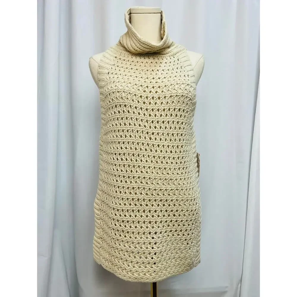 NWT! Free People Northern Lights Sleeveless Crochet Sweater XS‎